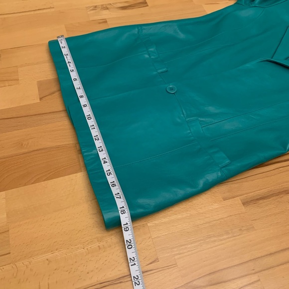 Bagatelle green genuine leather blazer/jacket one button size S - Picture 11 of 16